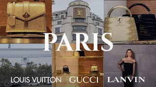 PARIS LOUIS VUITTON 202425 New winter bags collection shoes clothes GUCCI  LANVIN [upl. by Neehs436]