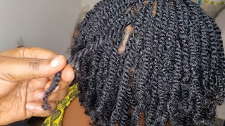 How To Make A Bouncy Twist On A 4C Hair TypeNatural hairBeginner Friendly [upl. by Thatch]