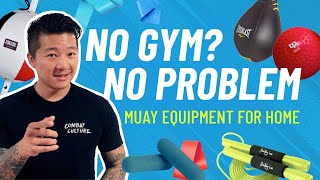 Everything You Need to Train Muay Thai at Home  Home Gym Setup Part 1 [upl. by Naret]