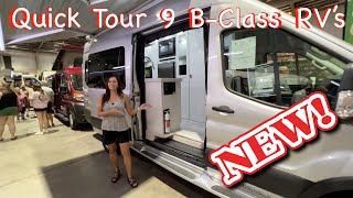 Quick Tour of 9 Different BClass RVs at The Tampa Summer RV Show [upl. by Sokcin]