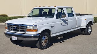 1994 Ford F350 XLT Crew Cab Dually Weiss [upl. by Alexandros]