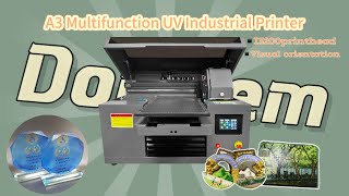 Domsems new upgraded compact A3uv printerA multifunction printerprinter machine uvprinter [upl. by Giff900]