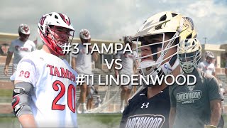 NCAA LACROSSE HIGHLIGHTS 3 Tampa vs 11 Lindenwood [upl. by Durgy647]