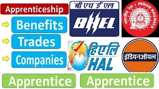 Benefits of apprenticeship  RailwayIOCLBHELHAL amp ONGC are good for apprenticeship [upl. by Portuna]