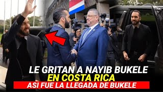 🚨 MOMENTO EXACTO de la llegada de la caravana de Nayib Bukele a Costa Rica 😱 Así le GRITABAN [upl. by Amice]