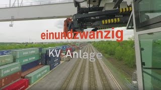 Containerumschlag in 360°  KVAnlage Dortmund kurz [upl. by Danyelle692]