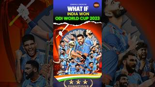 What would have happened if India had won the ODI World Cup 2023 [upl. by Droc]