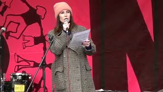 Carice van Houten  Parliament Square London  21 April 2023  Extinction Rebellion UK [upl. by Amerigo982]