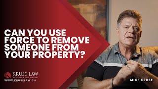 CAN YOU USE FORCE TO REMOVE SOMEONE FROM YOUR PROPERTY [upl. by Aeneg]