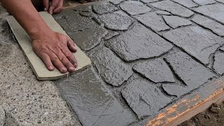 How to do a nice walkway with our own molds [upl. by Sioux]