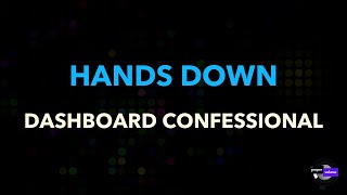 Dashboard Confessional  Hands Down  Karaoke Version [upl. by Dorey113]