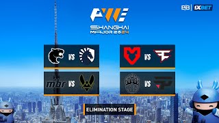 1xBet  ES PWE CS2 Shanghai Major 2024 Elimination Stage Día 2 [upl. by Liz]