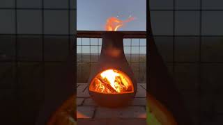 🔥 Clay chiminea cracks 🔥 [upl. by Atteuqal]