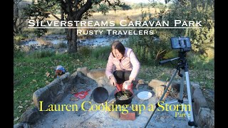 SILVERSTREAMS CARAVEN PARK Lauren cooking up a stormhehehe [upl. by Lledra120]