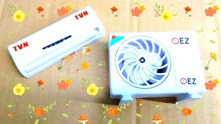 solar air freshener mini air ac fan not wotking conditions unboxing ac video [upl. by Linette]