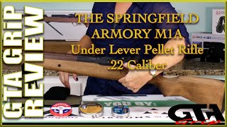 Springfield Armory M1A Under Lever 22 Pellet Rifle GRiP Review  GTA Airgun Review [upl. by Sarson]