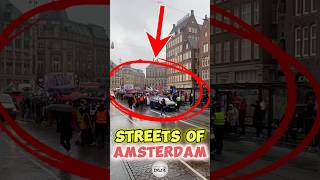 Streets of Amsterdam 🇳🇱 trending protest shortsvideo [upl. by Alica]