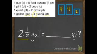 Convert Customary Units of Capacity 114 [upl. by Squier325]