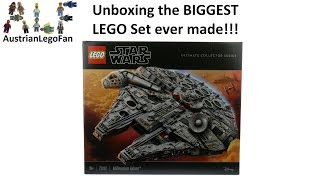 Unboxing the Biggest Lego Set ever Lego 75192 Star Wars UCS Millennium Falcon [upl. by Analiese]