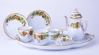 Christmas Herend Porcelain Coffee set [upl. by Gabbert]