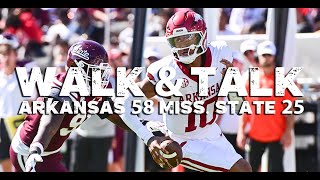 WALK amp TALK Arkansas 58 Mississippi State 25 [upl. by Eixid800]