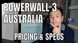 Australia Tesla Powerwall 3 Specifications  Three Phase Backup [upl. by Leuqram]