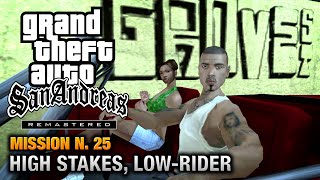 GTA San Andreas Remastered  Mission 25  High Stakes Lowrider Xbox 360  PS3 [upl. by Ynttirb]