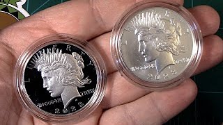 2023 PROOF Peace Dollar  Silver Coin Unboxing from US Mint [upl. by Segalman282]