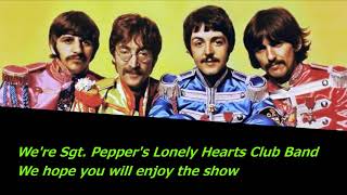 The Beatles  Sgt Pepper’s Lonely Hearts Club Band  Lyrics [upl. by Damian]