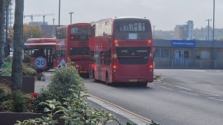 Buses at North Greenwich 231024 [upl. by Hitoshi363]