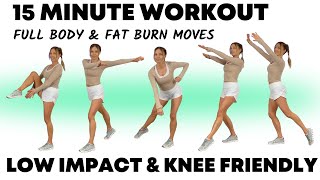 15 Minute Full Body Workout 🔥 Low Impact NO JUMPING Fat Burning Cardio [upl. by Formenti]