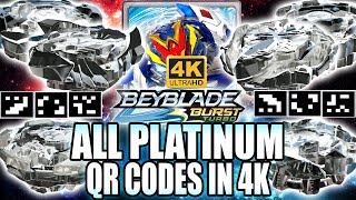 TODOS QR CODES DE PLATINA EM 4K BEYBLADE BURST APP [upl. by Nessim]