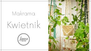 DIY Kwietnik ze sznurka  Makrama  Savena [upl. by Auqcinahs]