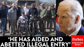 BREAKING NEWS Texas Gov Greg Abbott amp More GOP Governors Blasts Biden Border Policy In Eagle Pass [upl. by Lleznov273]