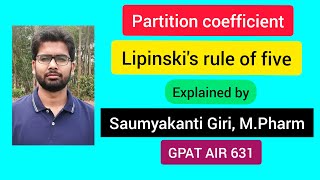 Partition coefficient and lipinskis rule of five for GPAT and NIPER [upl. by Nina507]