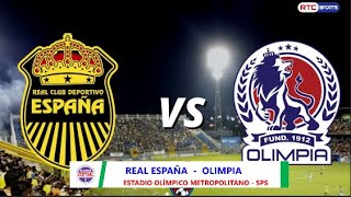 RELATO EN VIVO  REAL ESPAÑA VS OLIMPIA [upl. by Drof]