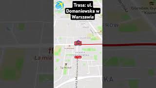 Trasa ul Domaniewska w Warszawie [upl. by Barram]