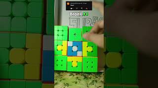 I Made The Brazil 🇧🇷 In 9 Rubiks Cube [upl. by Siahc]