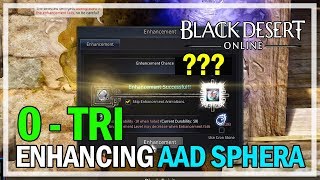 Black Desert Online  Enhancing Aad Sphera 0 to TRI [upl. by Eraste]