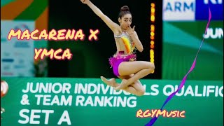 MACARENA X YMCA remix  Music for Rhythmic Gymnastics [upl. by Nabila]