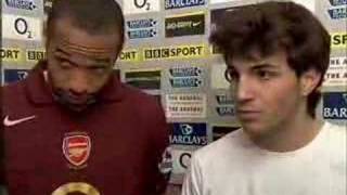 Henry and Fabregas legendary Interview [upl. by Ahsineb]