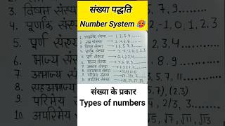 संख्या पद्धति Number system 🤯maths numbers natural [upl. by Toolis]