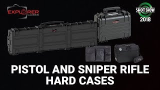 Explorer Cases Pistol and Sniper Rifle Hard Cases  SHOT Show 2018 Day 3 [upl. by Rosner92]