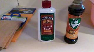 Old English Oil Vs Tung Oil [upl. by Ayojal]