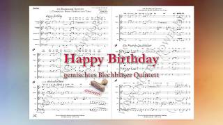 Happy Birthday  Hoch soll er leben  Ein Prosit für gemischtes Blechbläser Quintett [upl. by Ettenwad]