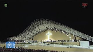 Światowe Dni Młodzieży w Lizbonie Czuwanie z młodzieżą w Parque Tejo [upl. by Yerd]