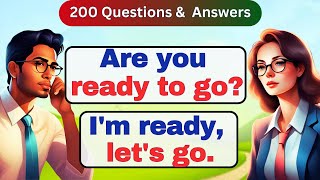 Improve English Speaking Skills🔥 200 Common Questions and Answers in English 🔥 English conversation [upl. by Avery]