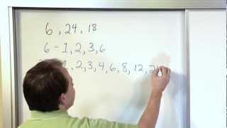 Greatest Common Factor GCF of 3 Numbers  Math Tutorial [upl. by Odelia]