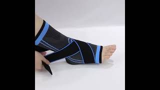 Sports Ankle Brace Sleeve Foot Compression Ankle Support Brace with factory price [upl. by Frida]