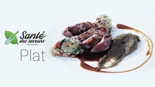 filet mignon de veau aubergine condiment fenouilpiquillos santé des saveurs PRINTEMPS [upl. by Aisyram96]